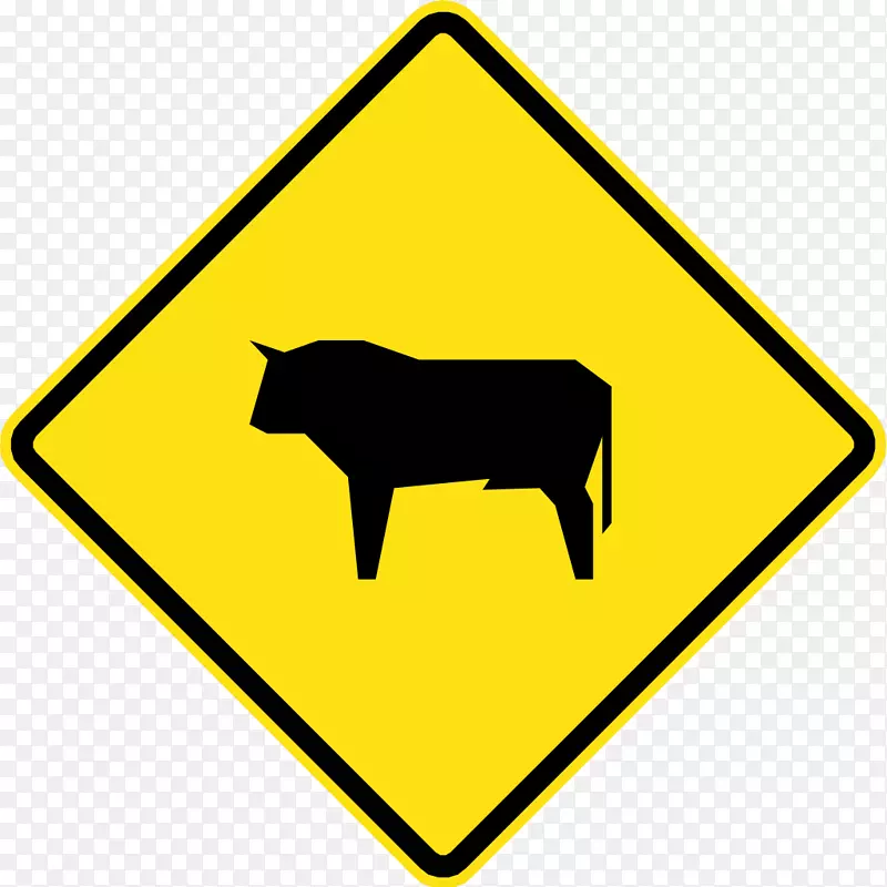 澳大利亚交通标志警告标志道路标志图形-袋鼠