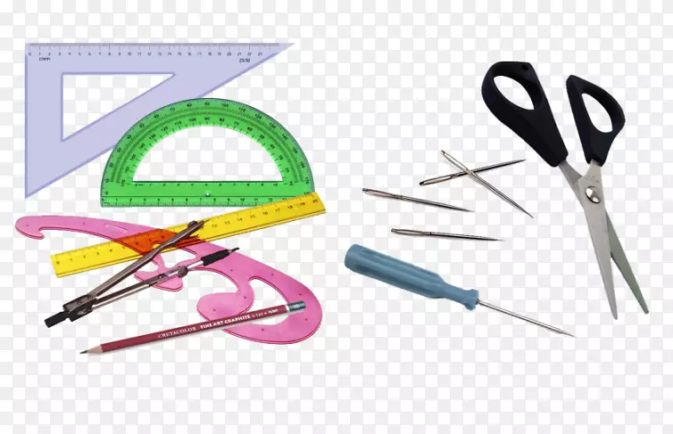 剪刀.缝纫针，缝制锥，塑料工具.剪刀