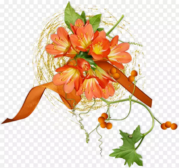 花卉设计切花橙色摄影