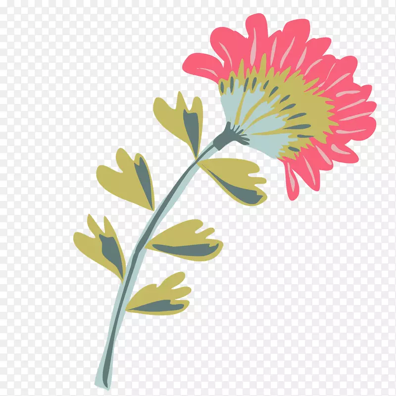 菊花花卉设计字体.植物传单
