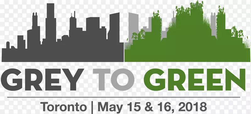 绿色基础设施标志灰色城市-灰色海报