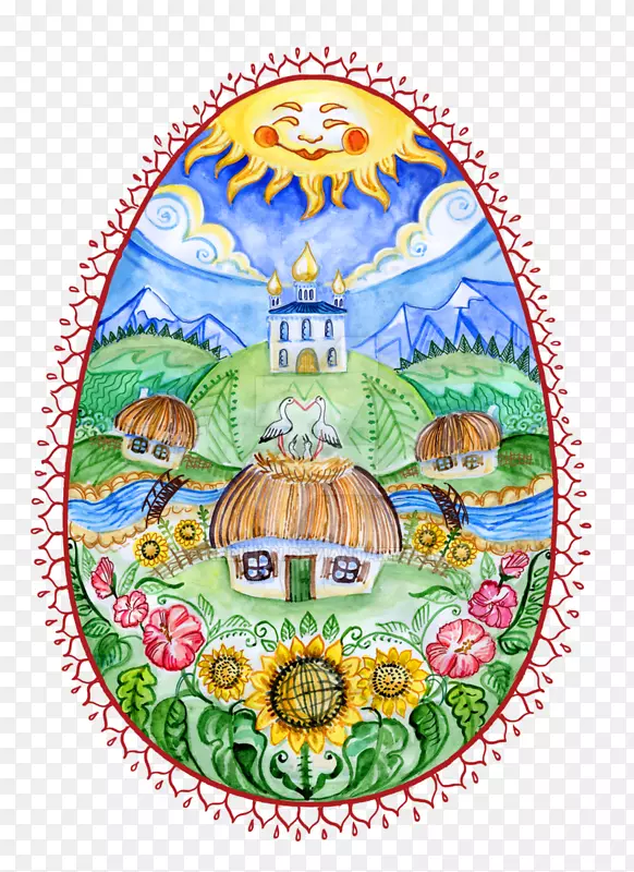 复活节彩蛋复活节乌克兰民间艺术明信片博物馆复活节
