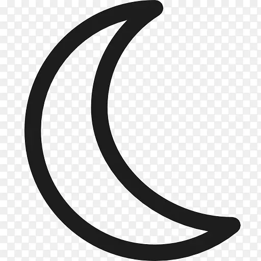 新月形符号计算机图标箭头可伸缩图形符号
