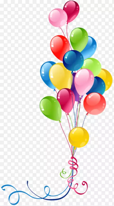气球剪贴画花束生日派对-祝贺气球花束