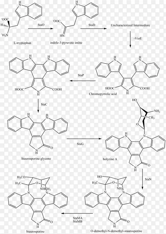 化学合成Stauroporine midostaurin化学半合成