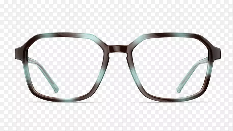 儿童眼镜近视镜太阳镜带彩色线的蓝色透镜