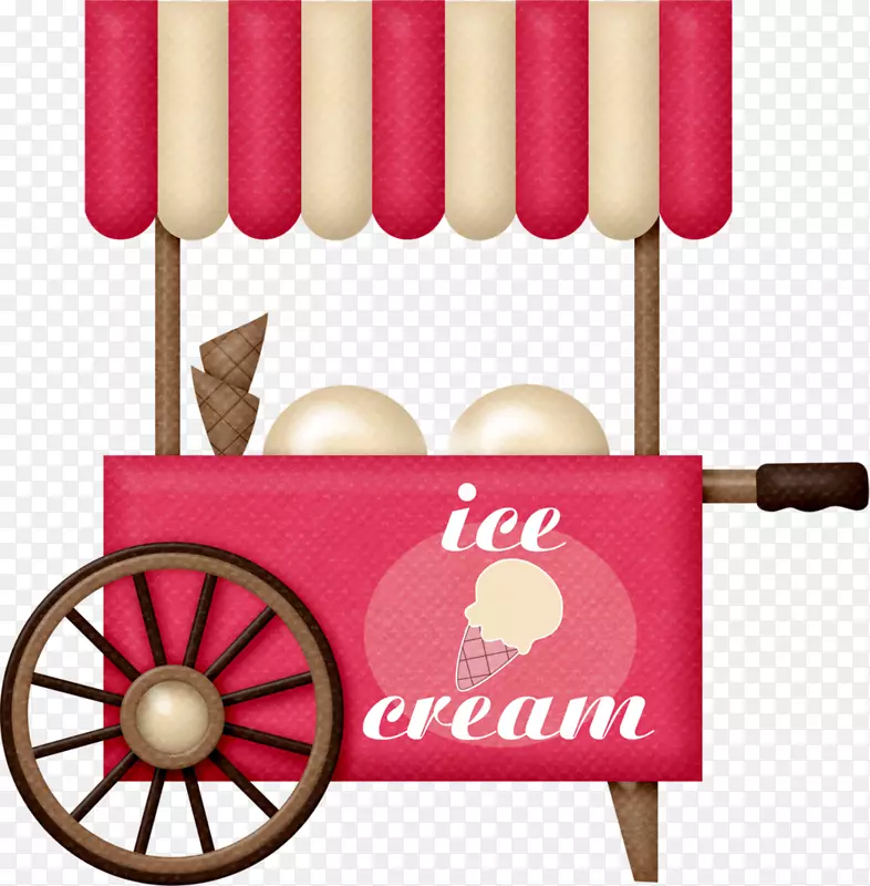冰淇淋圆锥形圣代剪贴画冰POPS-维埃拉