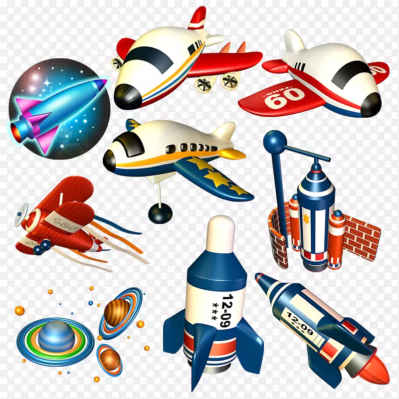 剪贴画航天器png图片绘制玩具