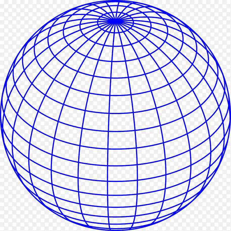 球体图形剪贴画网格-地球仪