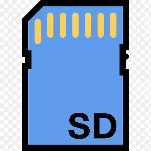计算机图标闪存卡安全数字计算机数据存储微SD-计算机