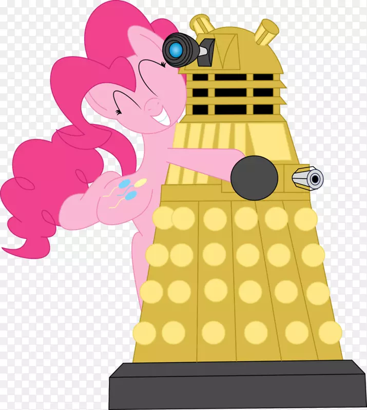 插画剪贴画图案粉红m-dalek