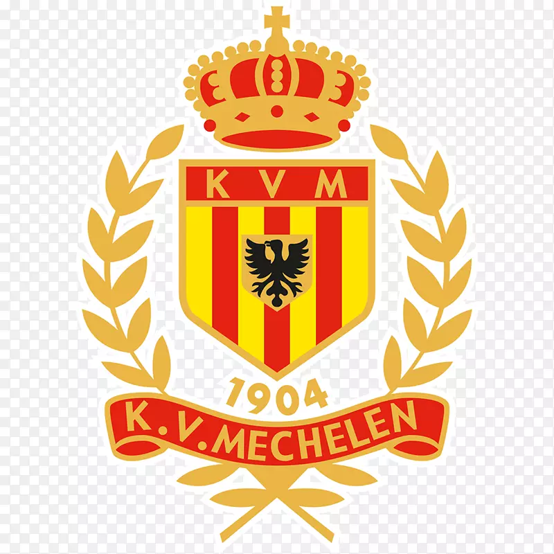 KV Mechelen足球K.V.欧斯滕德标志-足球