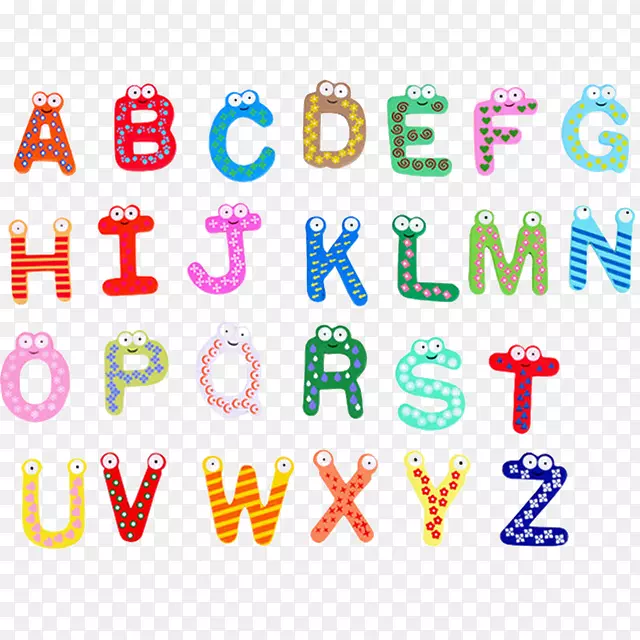 冰箱磁铁教育玩具儿童水彩字母表