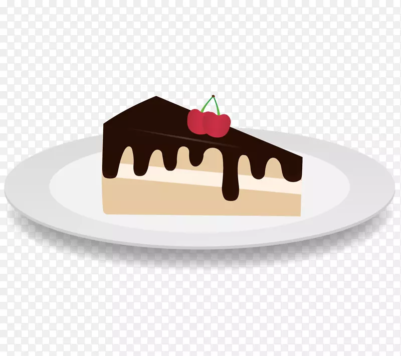 巧克力蛋糕剪贴画冷冻甜点巧克力蛋糕