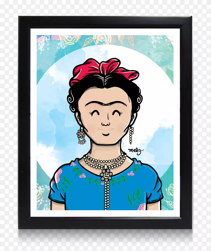 弗里达：弗里达·卡洛(Frida Kahlo)艺术家t-恤墨西哥插图-t恤的传记
