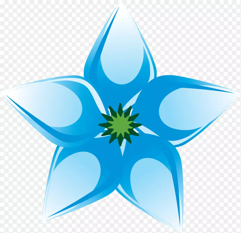 剪贴画png图片蓝色花瓣图像-精致的花朵