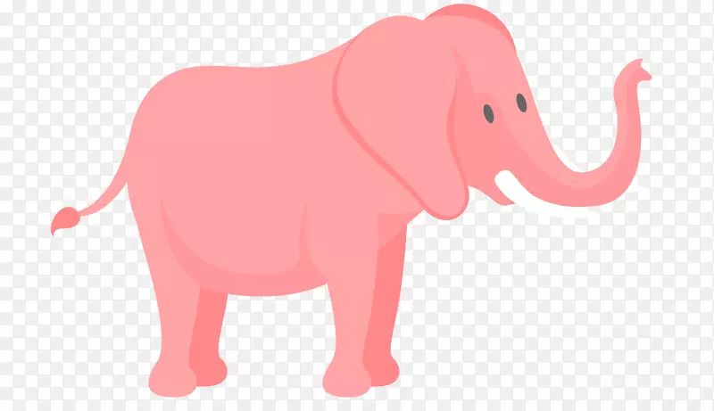 印度象非洲象图像插图-大象