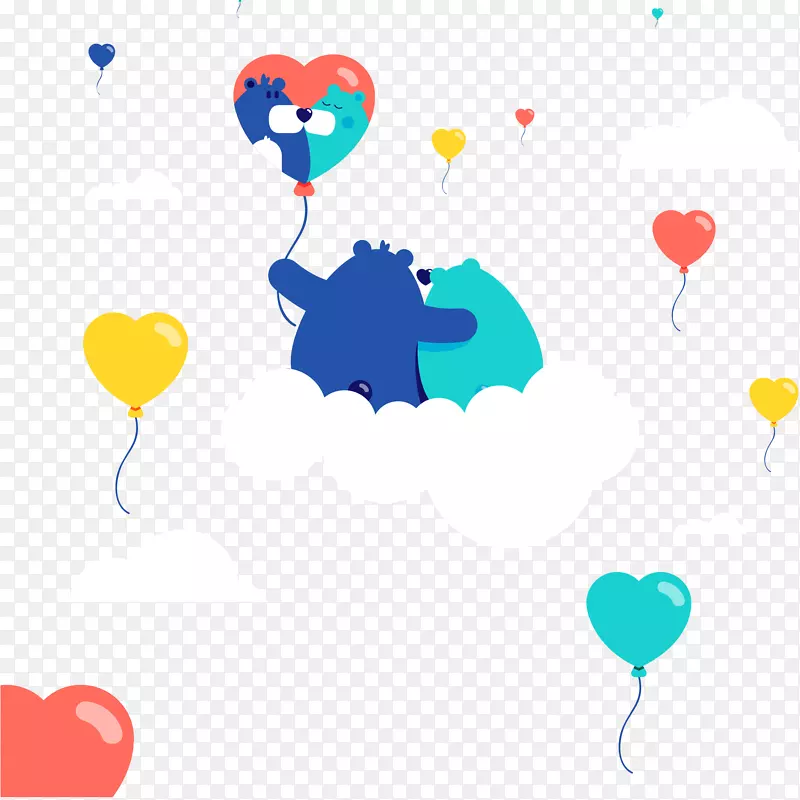 爱情气球熊形象设计