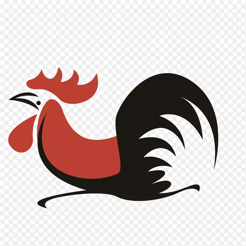 鸡图形标志图像公鸡.抽象设计