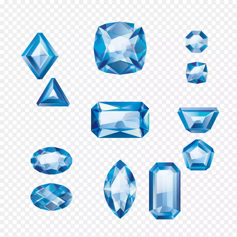 水晶蓝宝石钻石翡翠钻石
