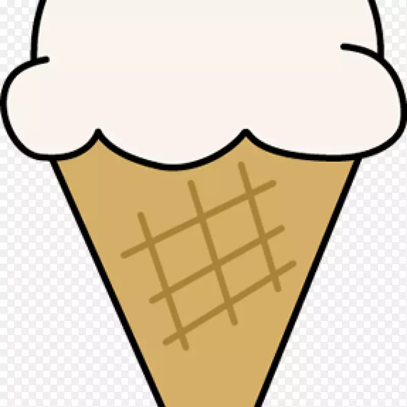 冰淇淋锥洒圣代冰淇淋