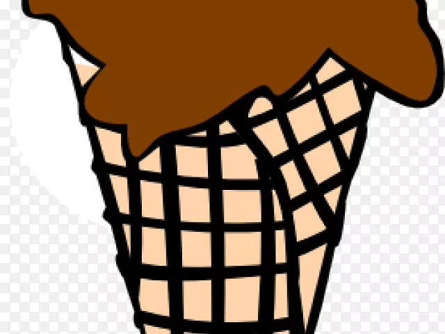 冰淇淋圆锥形圣代华夫饼嘉年华甜甜圈