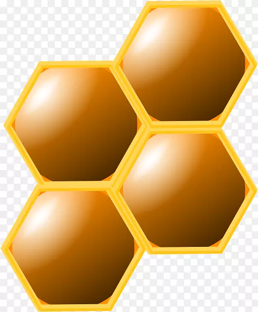 西方蜜蜂蜂巢夹艺术形象-蜜蜂
