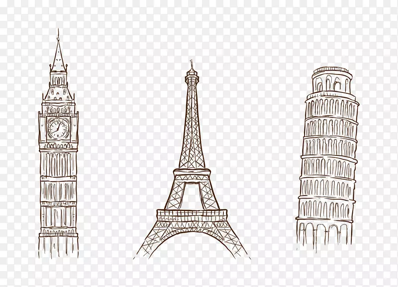 埃菲尔铁塔建筑设计图形图像-欧洲百万