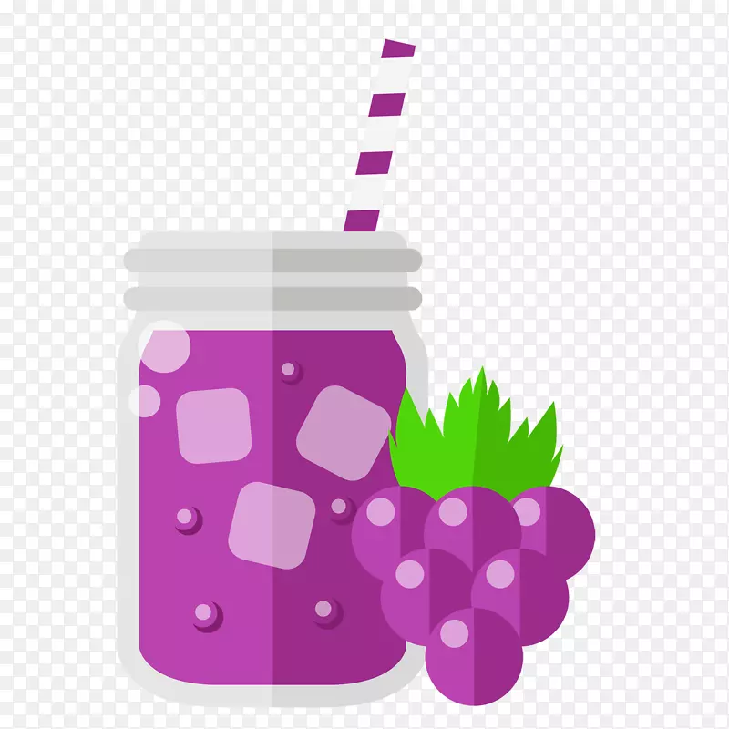 果汁葡萄设计图像插图-葡萄汁