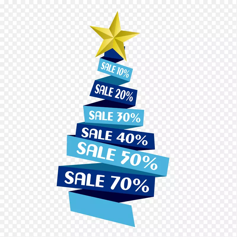 圣诞日蓝色标志圣诞树价格-按钮