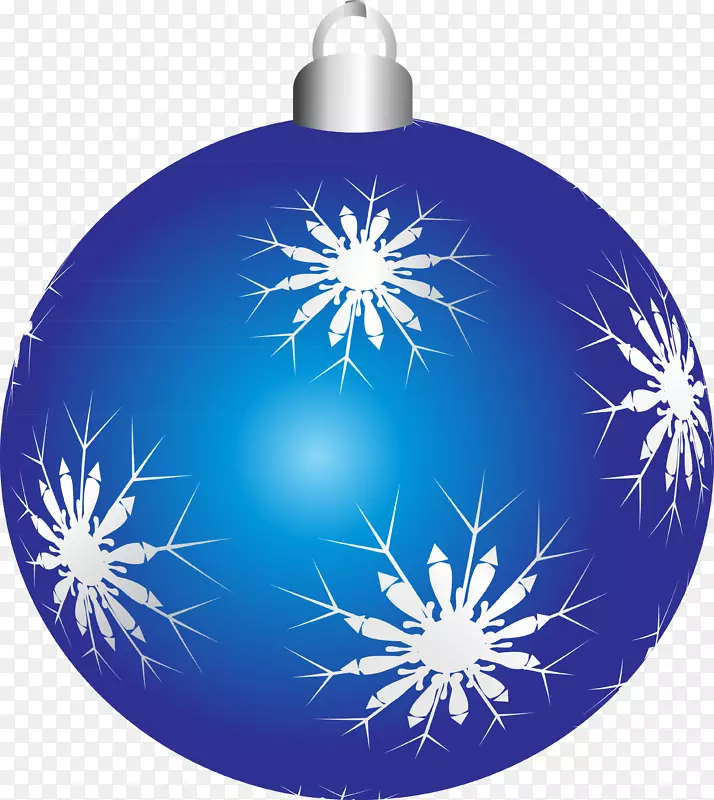 圣诞节png图片图像蓝色设计-圣诞节蓝色球