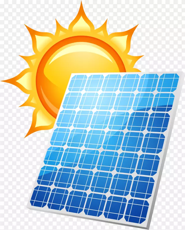 太阳能电池板太阳能可再生能源海报-能源