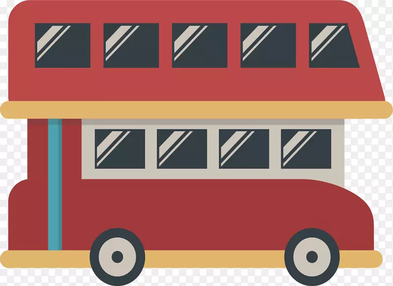 双层巴士公共交通形象旅游巴士服务-阿马里洛