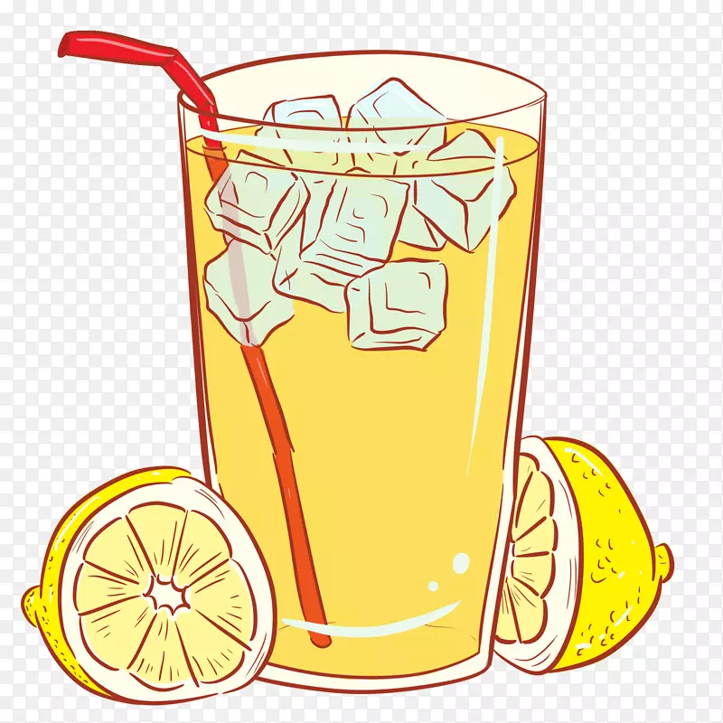 柠檬水汽水饮料果汁剪辑艺术png图片.柠檬水