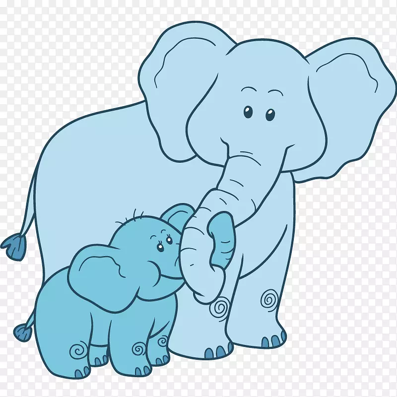 着色书图形图像大象绘图.大象