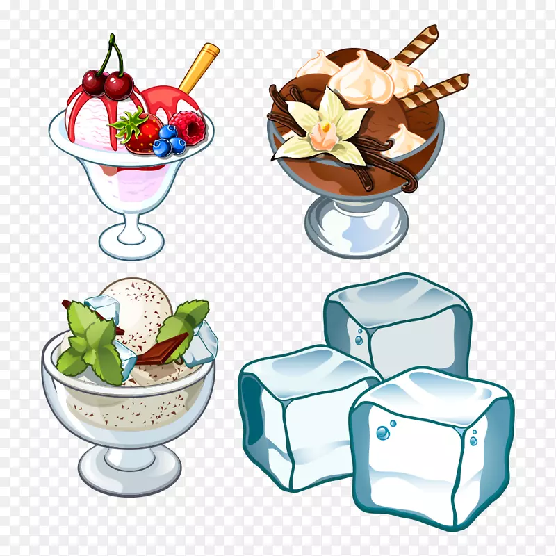 冰淇淋圣代图形图像冰淇淋