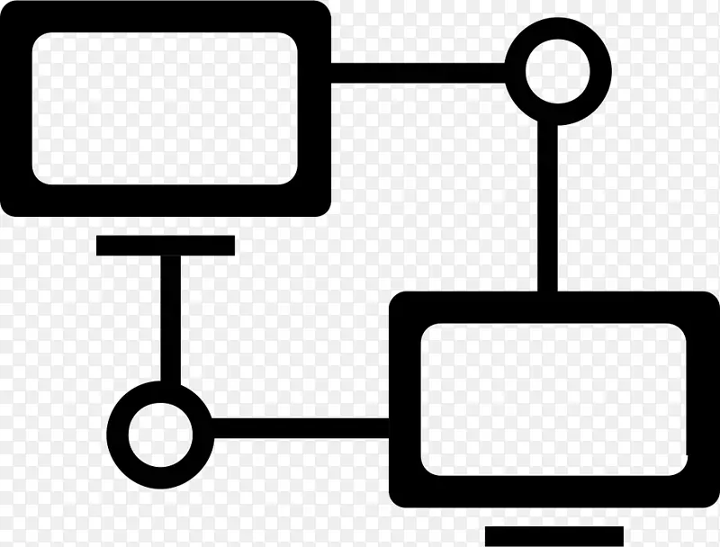 bax&公司计算机图标图形插图名词项目连接图标