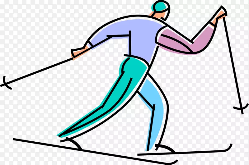 剪贴画图形png图片滑雪者图像.越野滑雪者