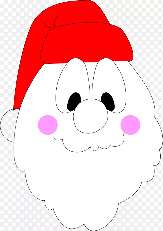 剪贴画插图图形卡通形象圣诞老人吃东西
