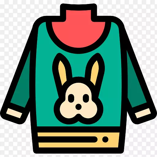 剪贴画冬季服装电脑图标球衣-圣诞套衫