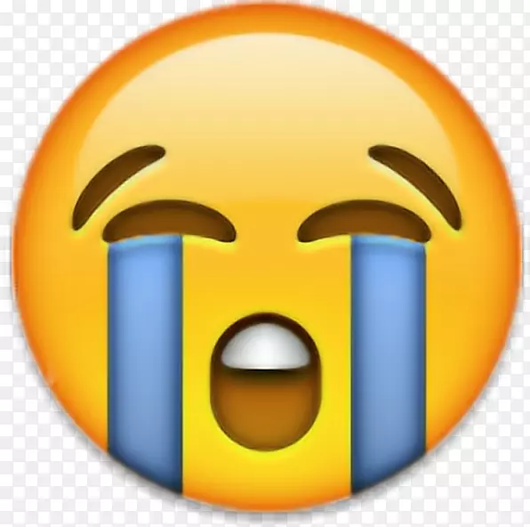 脸上带着喜悦的泪水表情符号贴微笑-表情符号