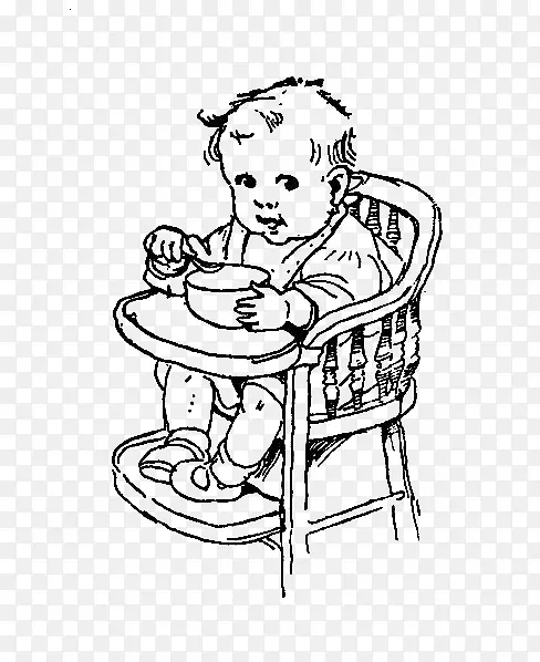 高脚椅和助推器座椅、婴儿绘画颜料书-儿童