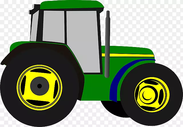 剪贴画绿色拖拉机开放部件免费内容农场设备