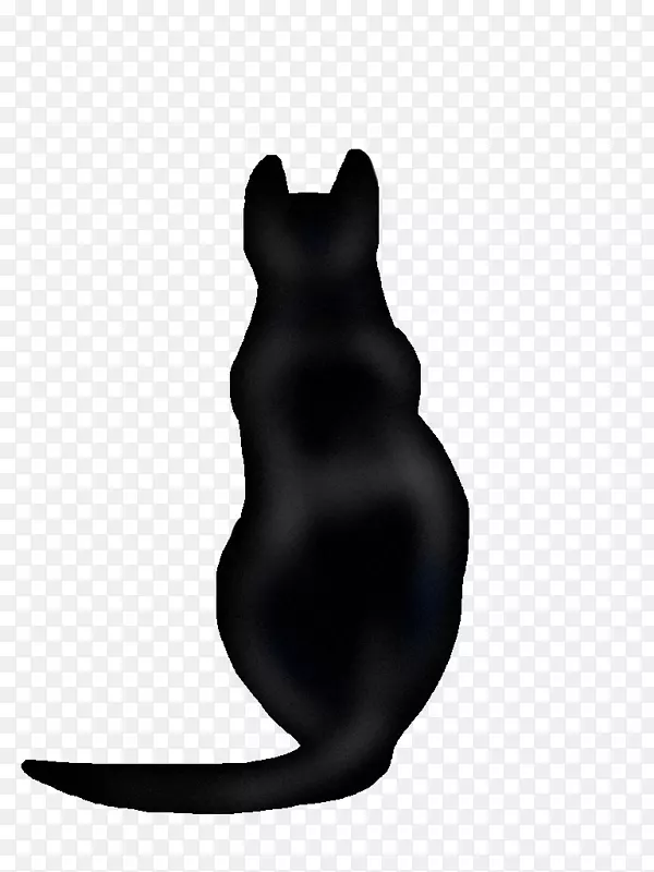 黑猫剪贴画胡须图片-猫
