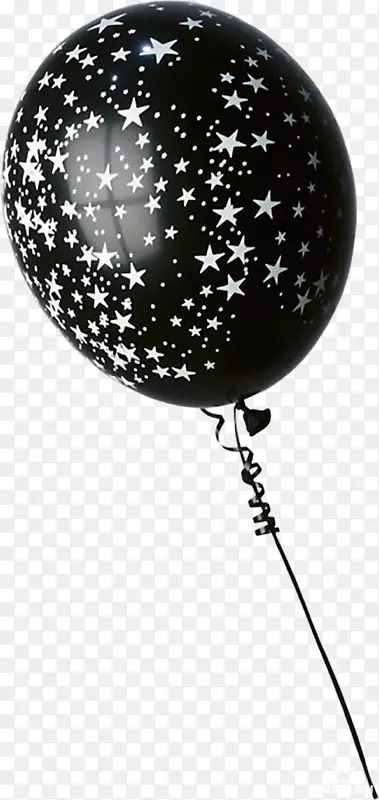 气球生日黑白png图片派对-气球
