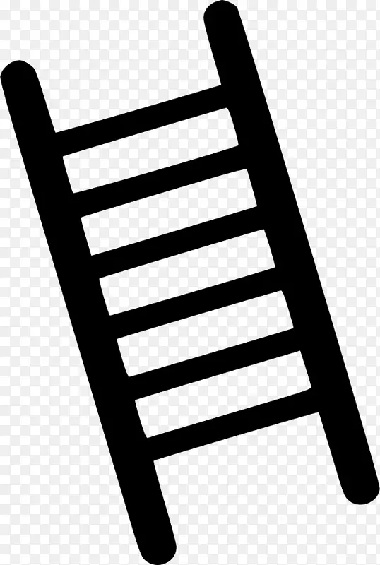 计算机图像图标建筑楼梯设计.黑色梯子图标