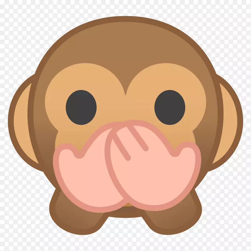 猿类电脑图标表情符号剪贴画猴子表情符号