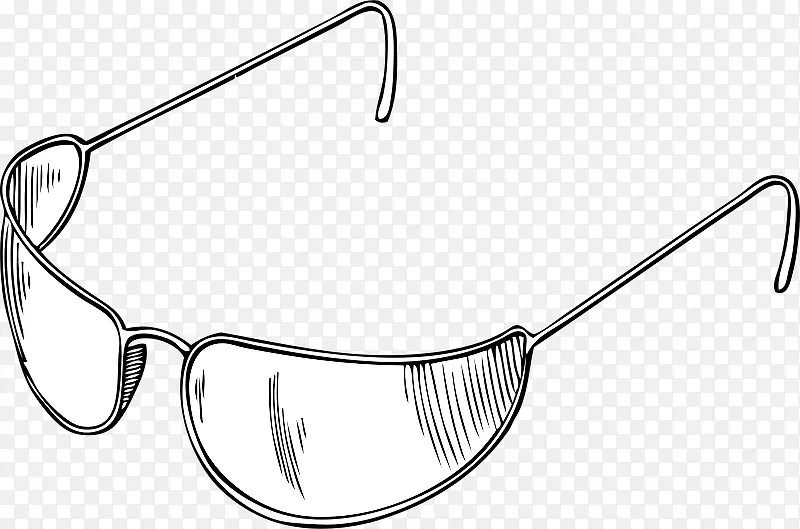 剪贴画太阳镜图形眼镜玻璃