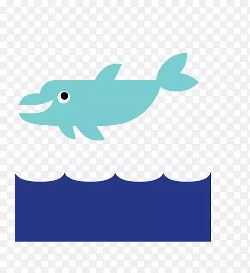 海豚标志插图剪贴画-海豚