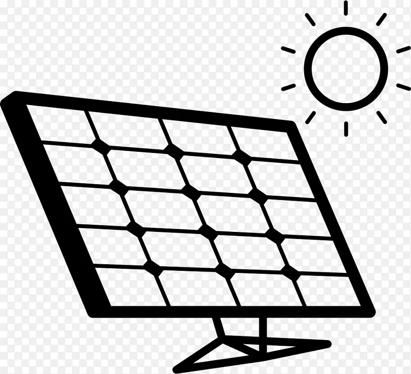太阳能电池板太阳能剪贴画电脑图标.能源